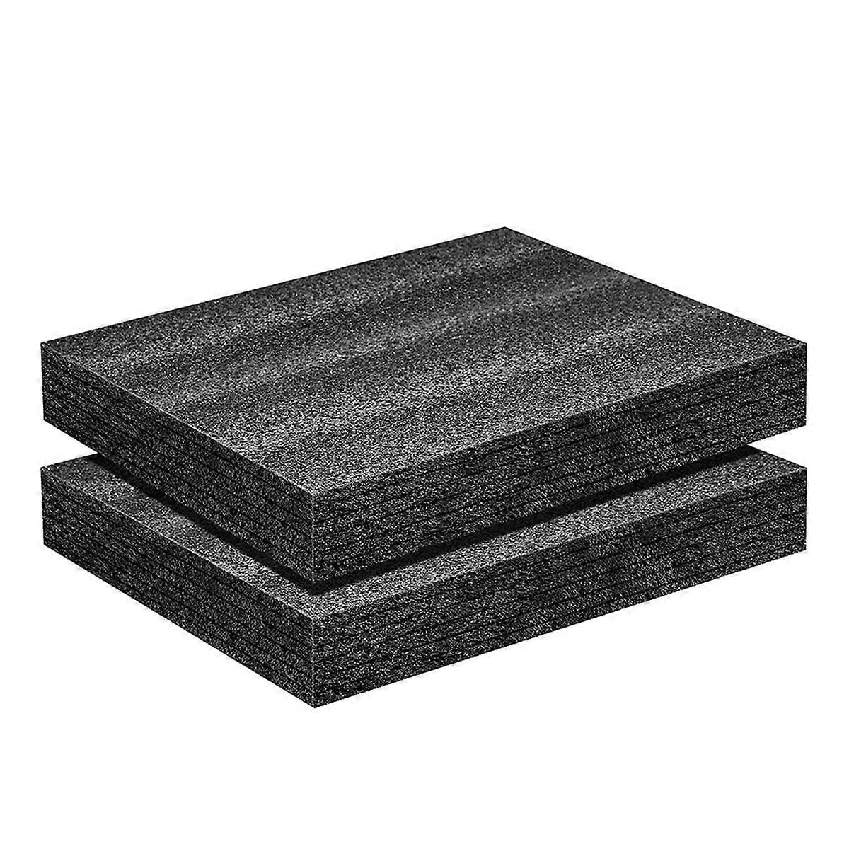 2Pack Polyurethane Foam Sheet- 16 x 12 x 2 Inch Foam Inserts for Cases ...