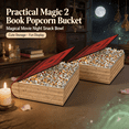 thumbnail image 1 of 2Pack Practical Magic 2 Book Popcorn Bucket, Book Shaped Movie Inspired Popcorn Container with Opening Lid, Novelty Snack Holder for Home Theater Party, Halloween Gift, 1 of 9
