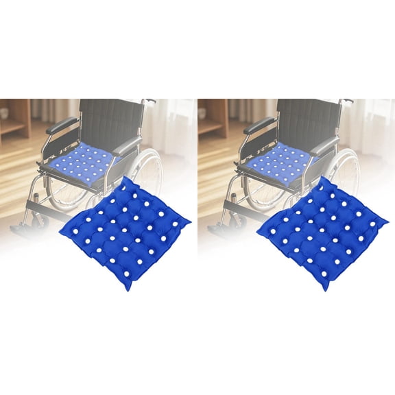 2Pack Pressure Sore Prevention Ring Cushion Memory Foam Seat Cushion For Chair Car And Home Ergonomic Design For Comfort And Support Blue 15.7" x 15.7"