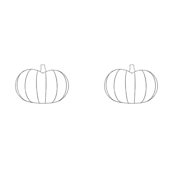 2Pack Pumpkin Wreath, Shaped Metal Base Form Wire DIY Fall, Reusable, Lightweight, for Christmas Tree Holiday Party Home Decor, White, Style 2