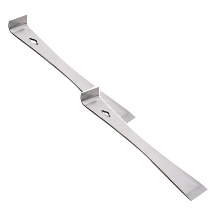 2Pack Purpose 2024 Upgrade Stainless Steel Pry Bar Scraper Set Trim Puller Tool For Baseboard Multifunctional Nail Puller Small Flat Pry Bar For Pulling Pryi Cutter Home Decor