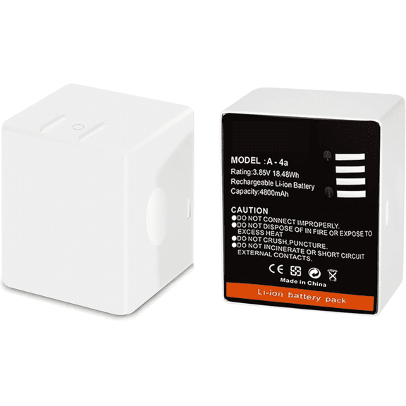 2Pack Rechargeable Battery for Arlo Pro 5/5S 2K/Arlo Pro 3/Pro 4/Ultra/Ultra 2 Camera,Model A-4A,VMA5400 VMC4040 VMC4040P VMC5040 VMS4240P VMS4340P VMS4440P VMS4640P VMC4350B VMC4050P- 308-10069-01
