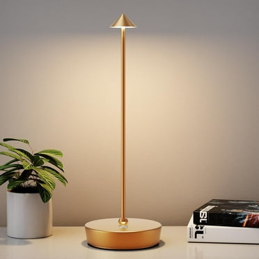 2-Pack Rechargeable Cordless Table Lamps – 6000mAh Battery, 3 Brightness Levels, USB Charging, Metal Design (Black)