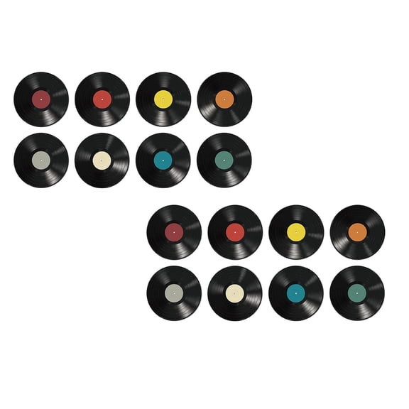 2Pack Record Wall Stickers 8 Pack Record Wall 50S Retro Sign Rock Party Suitable For Home Wall Music Party Wall Stickers Home Decor