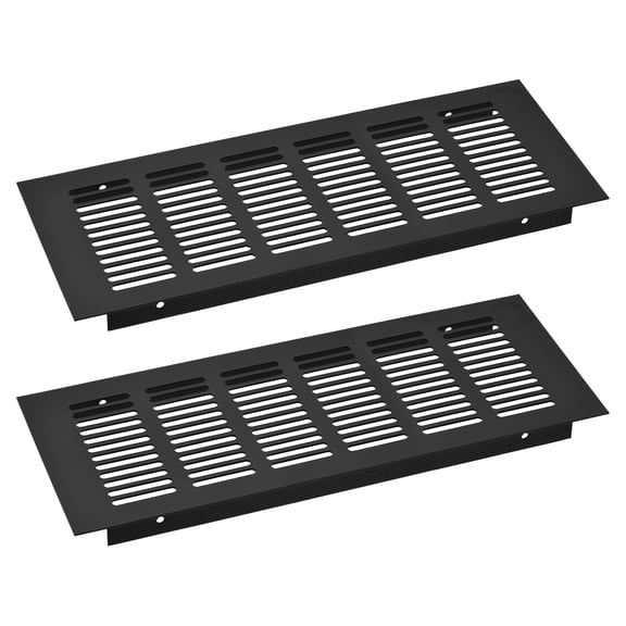 2Pack Rectangle Ventilation Grille Aluminum Alloy Mesh Air Vent Cover, 250x100mm