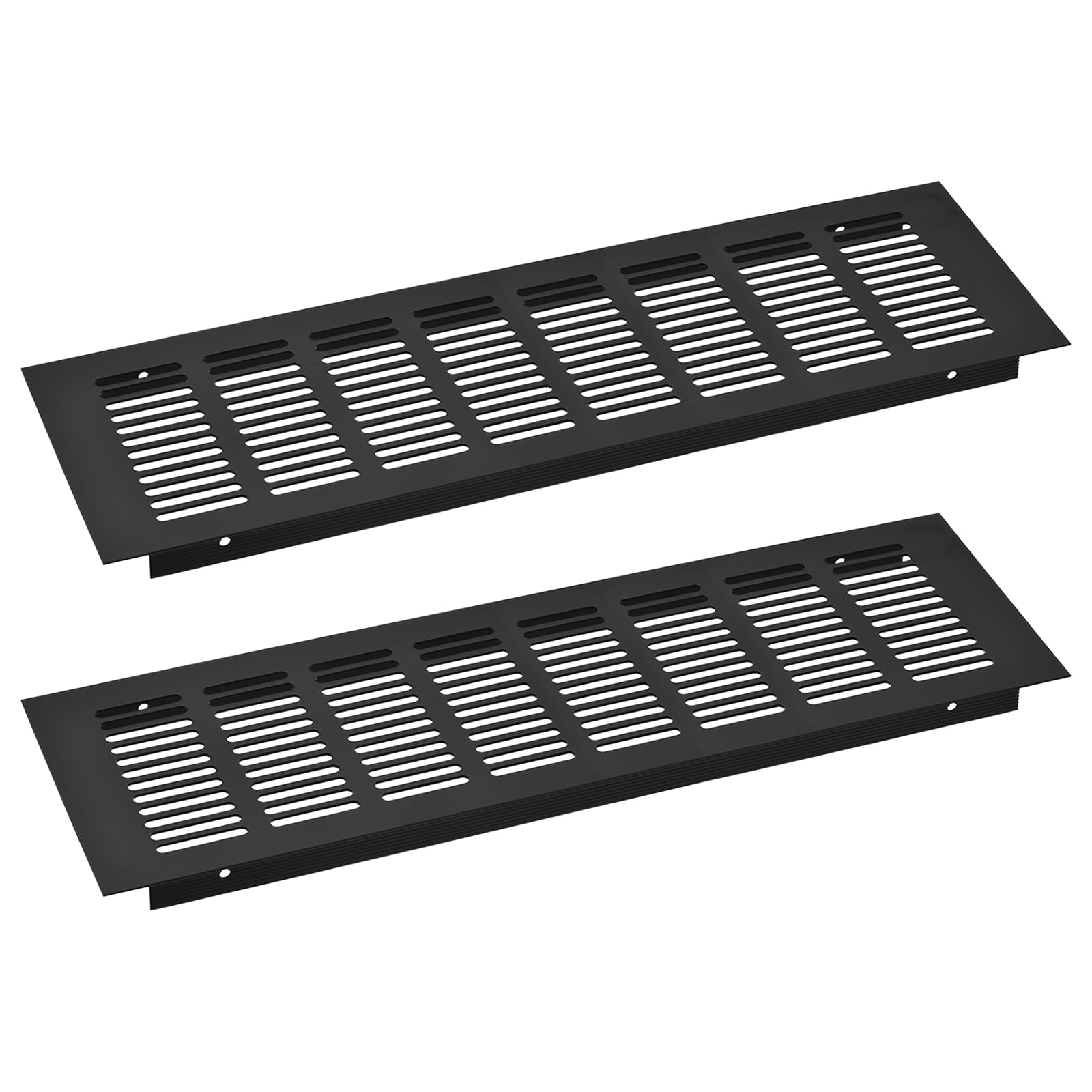 2Pack Rectangle Ventilation Grille Aluminum Alloy Mesh Air Vent Cover, 350x100mm