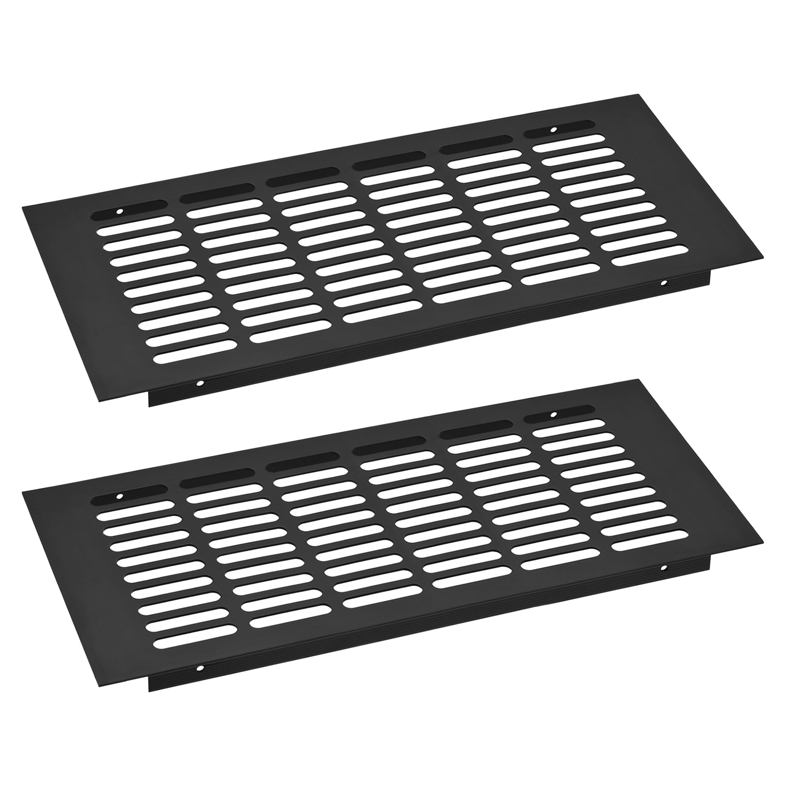2Pack Rectangle Ventilation Grille Aluminum Alloy Mesh Air Vent Cover, 350x150mm
