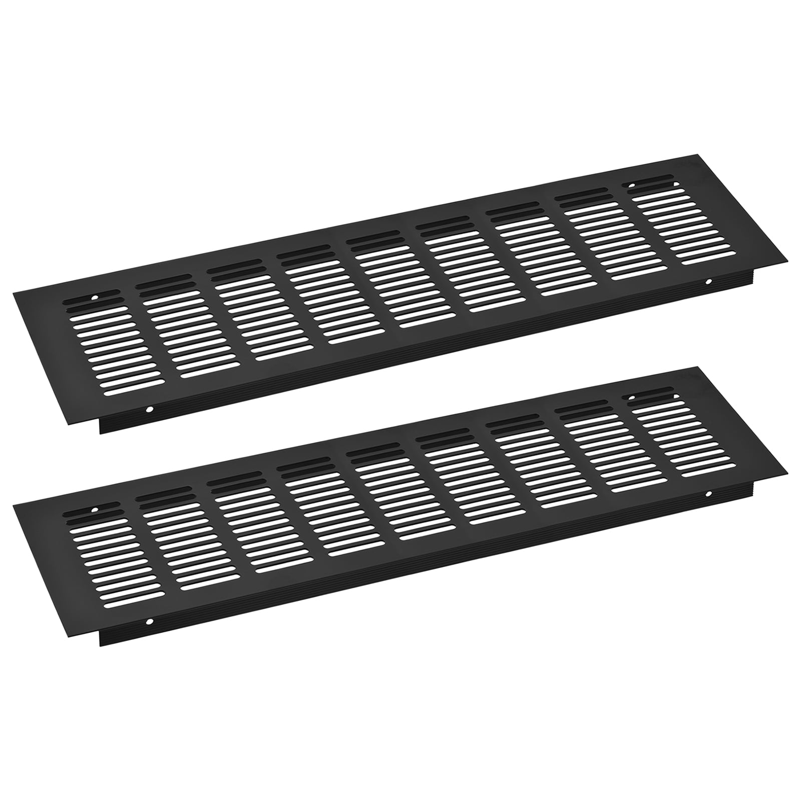2Pack Rectangle Ventilation Grille Aluminum Alloy Mesh Air Vent Cover, 400x100mm