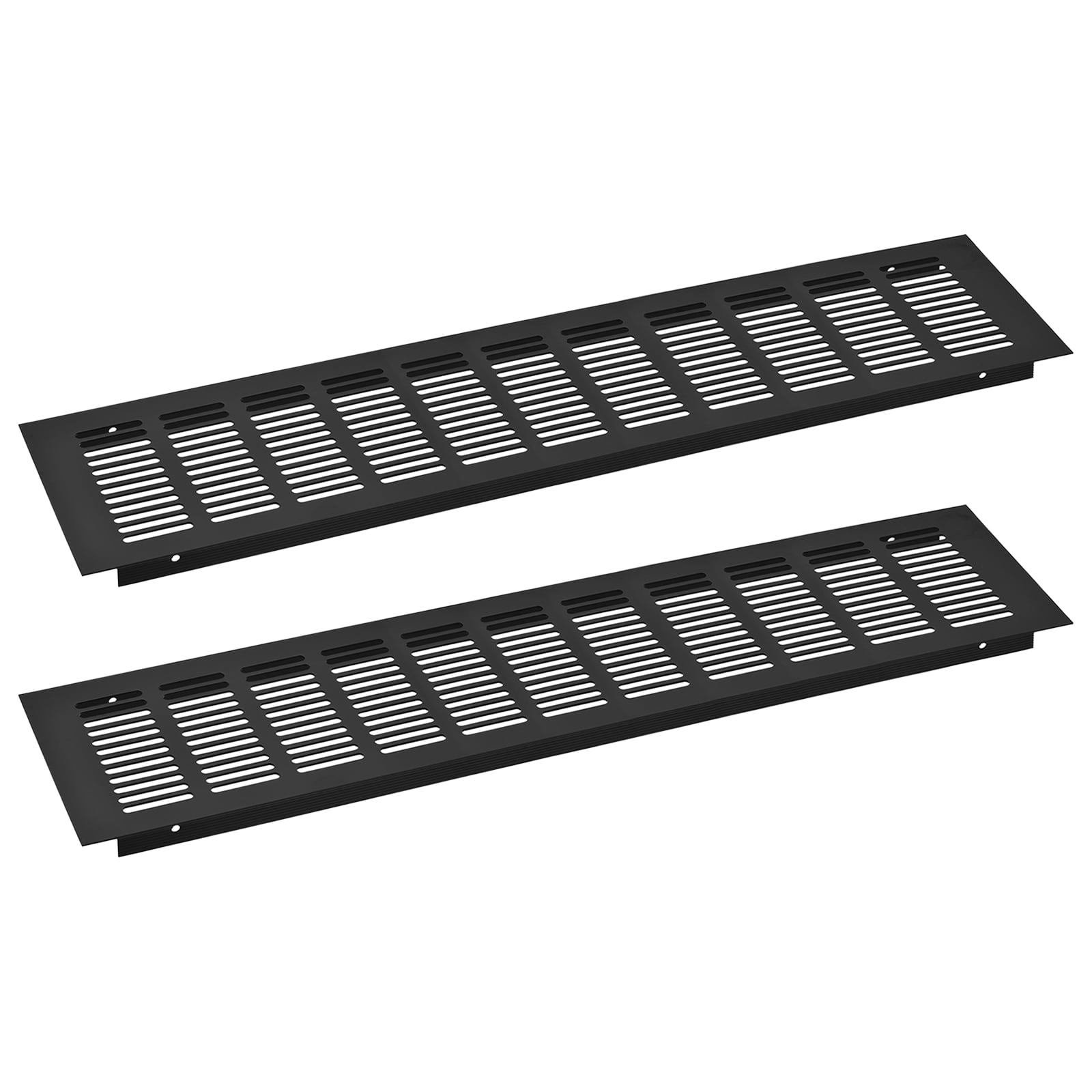 2Pack Rectangle Ventilation Grille Aluminum Alloy Mesh Air Vent Cover, 450x100mm