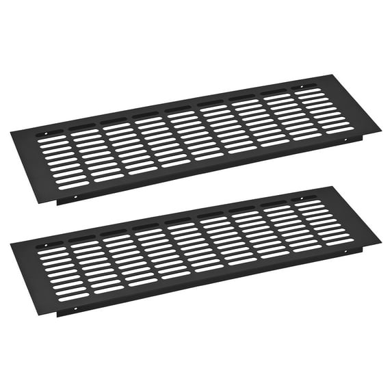 2Pack Rectangle Ventilation Grille Aluminum Alloy Mesh Air Vent Cover, 450x150mm