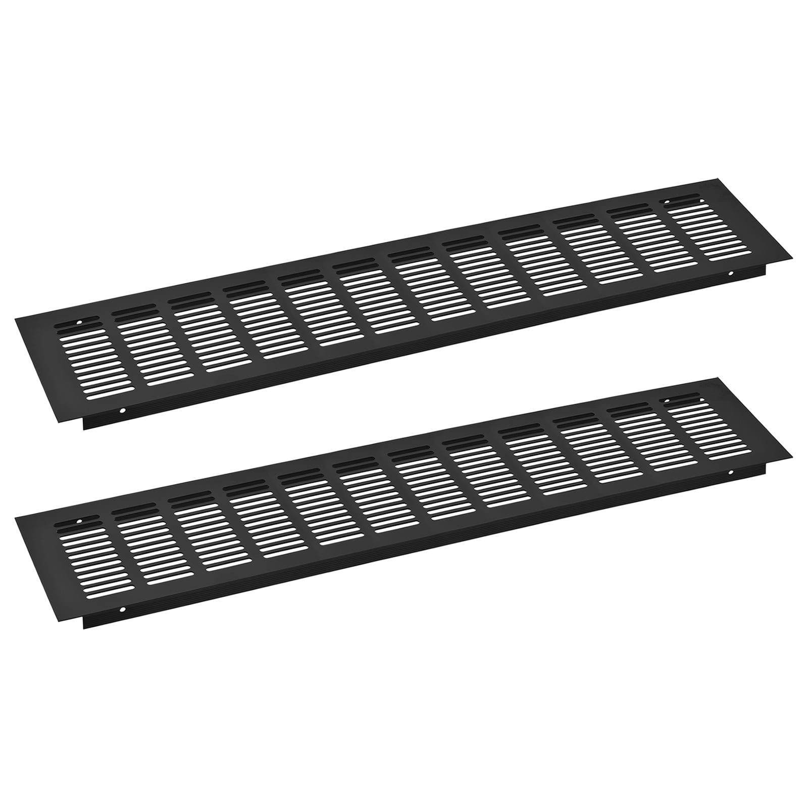 2Pack Rectangle Ventilation Grille Aluminum Alloy Mesh Air Vent Cover, 500x100mm
