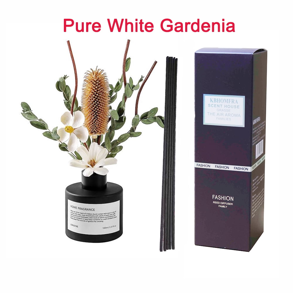 2Pack Reed Diffuser Set Citrus Gardenia Scented 3.38fl.oz Fragrance Oil