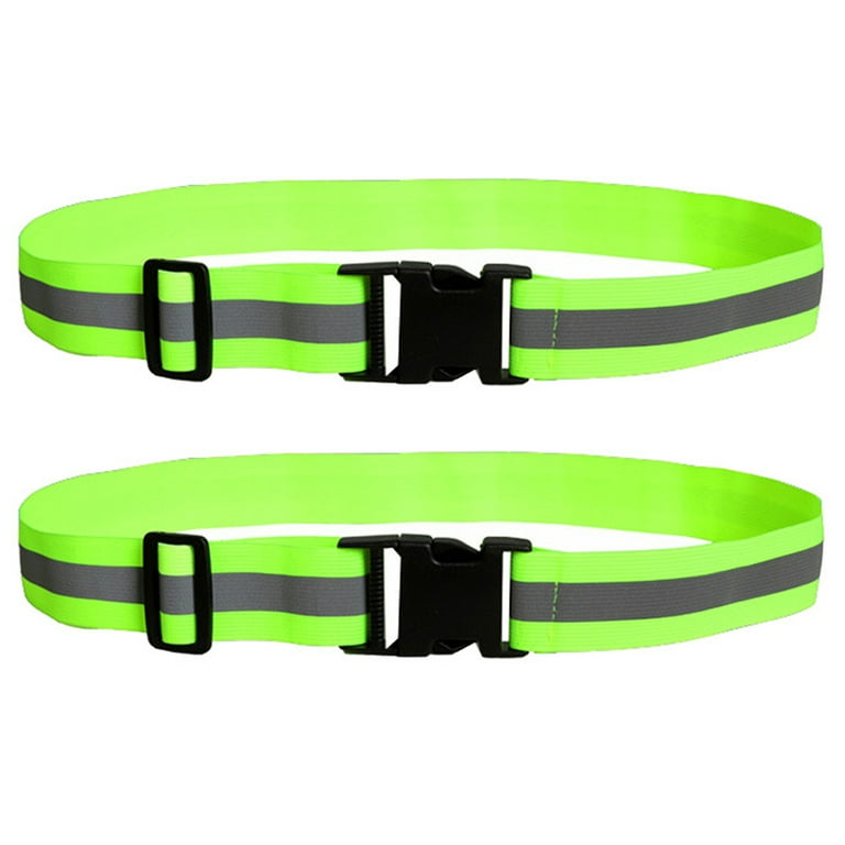 2Pack - Reflective Glow Belt Safety Gear, Pt Belt, for Running Cycling  Walking Marathon Military