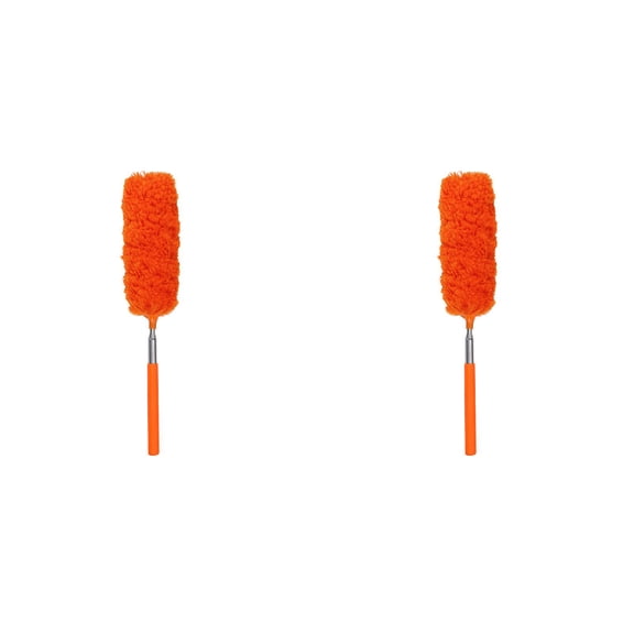 2Pack Retractable Feather Duster, Feather Duster, Extendable Telescopic Magic Microfibre Cleaning Feather Duster Extending Brush