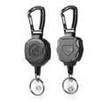 2Pack Retractable Keychain, Heavy Duty Carabiner Badge Holder, ID Badge