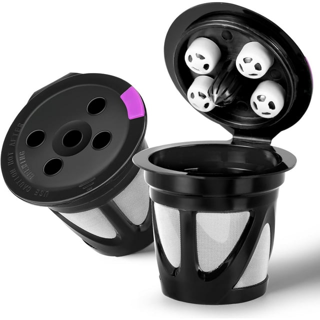 2Pack Reusable K Cups for Keurig, Refillable Kcup for Keurig Supreme