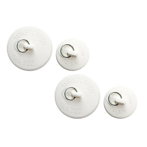 2Pack Rubber Drain Stopper Plugs with 2 Different Sizes for Bathtubs, Kitchen Sinks, Bathroom, Laundry, Bathtub Accessories