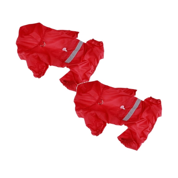 2Pack Sale Countdown! Dog Raincoat With Hood For Small Dogs Lightweight Reflective Rain Jacket Poncho With Hole Plucked Funny Rain Clothing For Chihuahua Pet Raincoat For Pet Dog Cat