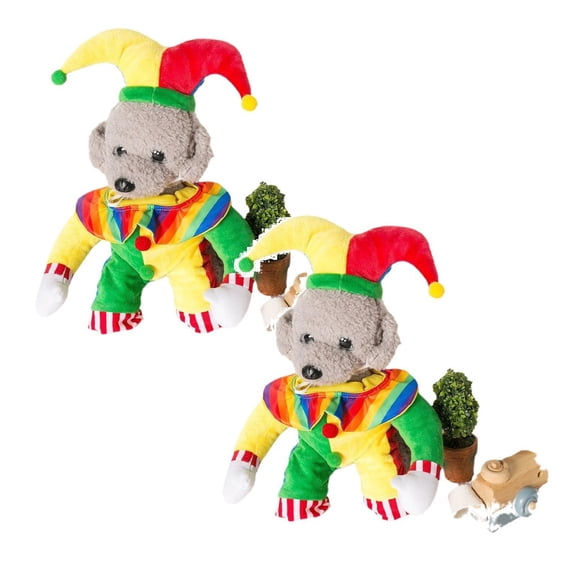 2Pack Sale Countdown! Halloween Dog Pet Clothes Cat Small Dog Teddy Po Meranian Cute Clown Licking Dog Funny Transformation Dress Pet Clothes Birthday Gift For Pet Dog Cat M