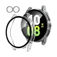 thumbnail image 1 of [2Pack for Samsung Galaxy Watch FE 2024/5 2022/4 2021 Screen Protector Case 40mm Accessories, Protective Face Cover Built-in Tempered Glass Film Bumper Case (40mm, Clear), 1 of 1