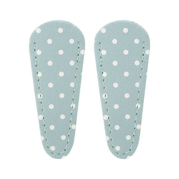 2Pack Scissor Sheath, 2.6"x1" PU Leather Scissor Cover Protector, Light Blue