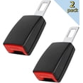 thumbnail image 1 of 2Pack Seat Belt Extenders for Cars, 2 Pack 4.7 Inch Seat Belt Buckle Extender with ABS Plastic Housing and Stainless Steel Core, Compatible with Most Vehicles, 1 of 8