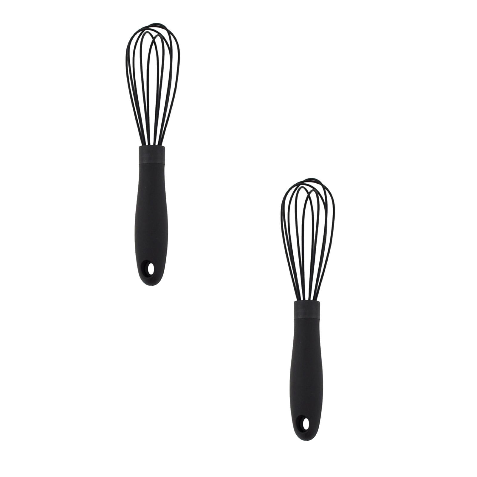 2Pack Silicone Whisks Egg Beater For Kitchen Cooking Non Scratch ...