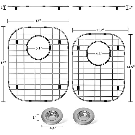 2Pack Sink Protectors for Kitchen Sink 13
