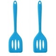 thumbnail image 1 of 2Pack Small Silicone Turner High Heat Resistant Slotted Spatula for Fish, Eggs, Pancakes and More (8.2 IN, Blue), 1 of 7