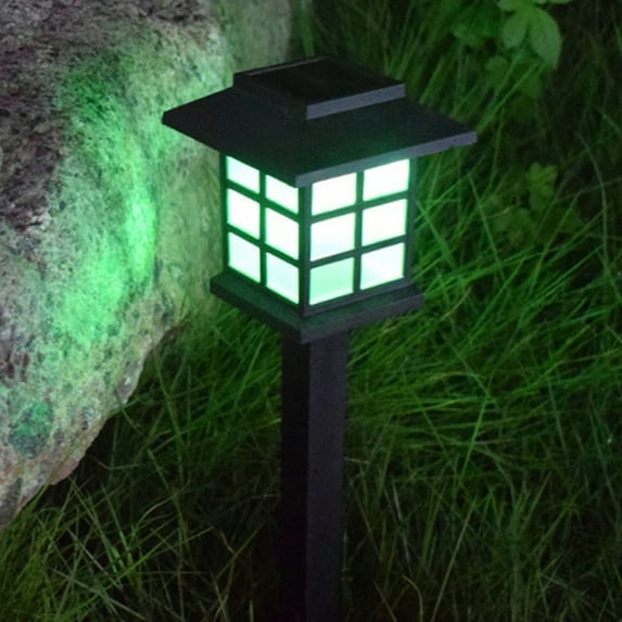 2Pack Solar Lights Outdoor - Mini LED Garden Lights with 10H Lighting - Waterproof IP65 Solar Pathway Lights for Yard, Patio & Walkway