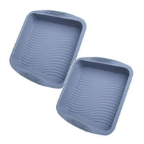 2Pack Square Cake Pan 8X8 Baking Pan Pan Nonstick Silicone Cake Silicone Baking For Cakes Rice And Lasagnas Cake Mould Home Decor
