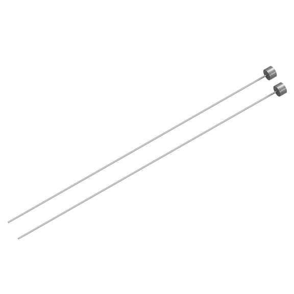 2Pack Straight Ejector Pins, 0.7mm (0.028") Dia. SKD61 Round Tip Punch 150mm (6") Long