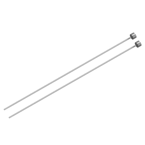 2Pack Straight Ejector Pins, 0.9mm (0.035") Dia. SKD61 Round Tip Punch 150mm (6") Long