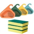 thumbnail image 1 of 2Pack Swan Drain Basket, Corner Kitchen Sink Strainer Basket, Multi-Function Triangular Swan Shape Sink Basket for Kitchen Sink, Sink Drain Rack Hangs on Faucet, Yellow, 1 of 6