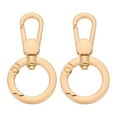 thumbnail image 1 of 2Pack Swivel Clasp Clip, Spring Snap Hooks Keychain Key Ring, Gold, 1 of 7