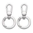 thumbnail image 1 of 2Pack Swivel Clasp Clip, Spring Snap Hooks Keychain Key Ring, Matte Drak Silver, 1 of 7
