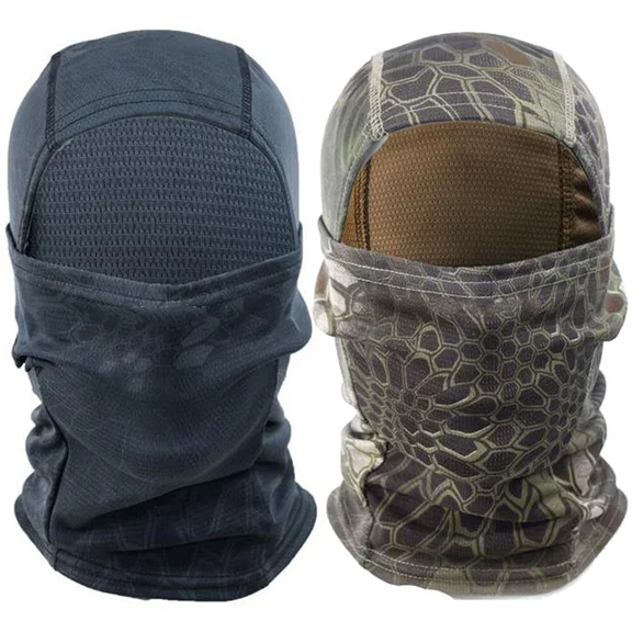 2Pack Tactical Balaclava Full Face Mask Military Hunting Bandana Headwear Hood