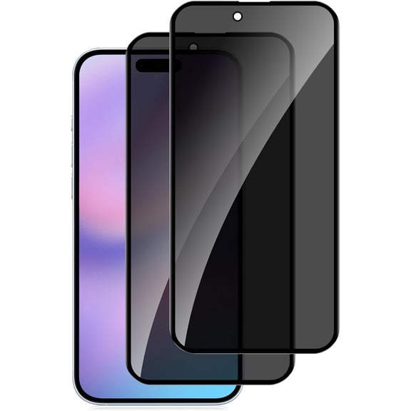 2Pack Tempered Glass Compatible with iPhone 17 Air Privacy Screen Protector,Anti-Scratch,9H Hardness Tempered Glass for iPhone 17 Air