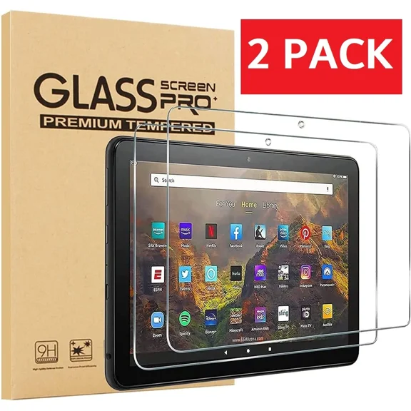 2Pack Tempered Glass Screen Protector For Amazon Fire Hd 10 Tablet 11Th Gen 2021