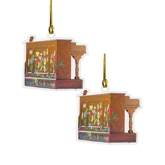 2Pack The Tour 2023 Ornament Christmas Tree Piano Decorated Acrylic Listing Hangs Home Decor