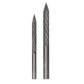 2Pack Tire Bit Multi Sizes Repair Carbide Burr Drill Patches Plug Cutters Wire Cutter Reamer 6mm 8mm