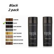 (2Pack )Toppik Hair Building Fibers, black, 0.97 oz(Dark brown,Medium Brown,Light gold)
