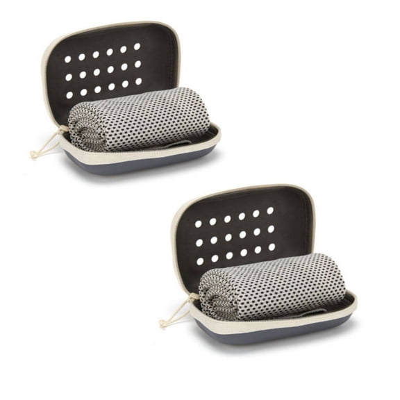 2Pack Towels (30*90cm), Soft Breathable Chill Towel, Stay Sweat Rags for Gym, Yoga, Workout, Exercise, Sport, Beach, Camping