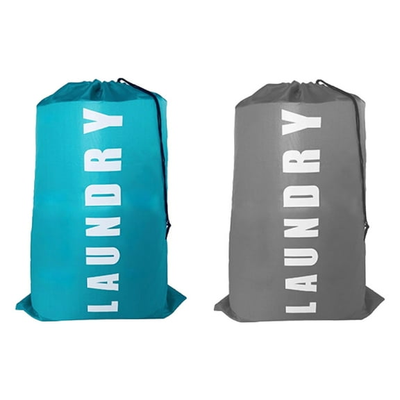 2Pack Travel Cruise Laundry Bag, Large Dirty Laundry Bags for Travelling, Heavy Duty Laundry Bags with Drawstring, Washable Dirty Clothes Organizer for Camp, fits Laundry Hamper, 24" x 36"