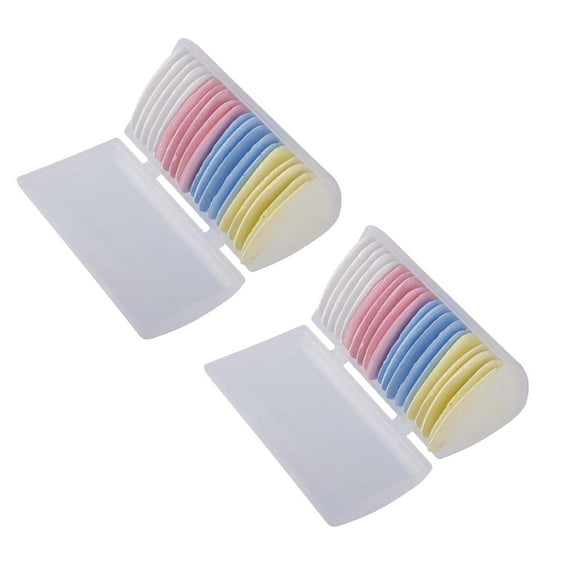 2Pack Triangle Tailors Chalk,Sewing Fabric Chalk and Fabric Markers for Quilting,Sewing Supplies Accessories Tailors Chalk Sewing Tailor's Fabric Marker Chalk for Quilting (20Pcs)