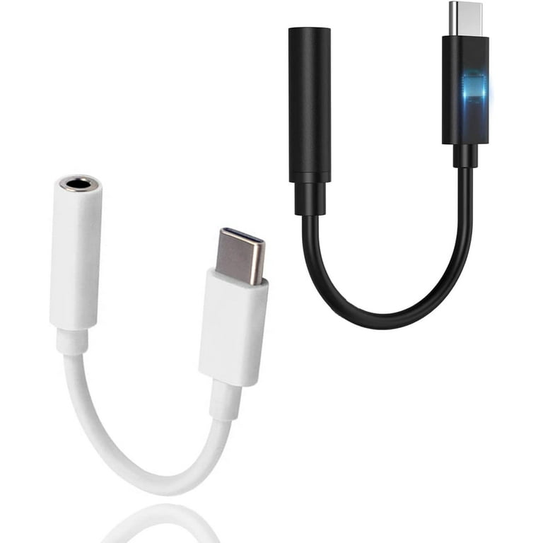 2Pack USB C to Headphone Jack Headphone Adapter Type C to 3.5mm Audio Adapter Compatible with Pixel 4 3 2 XL Samsung S10 S9 Plus Note 10 Include All