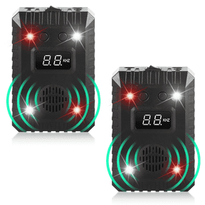 2Pack Ultrasonic Rodent Repellent for Car Engines, Keep Animal Away from Car with Ultrasound and LED Rodent Defense Vehicle Protection
