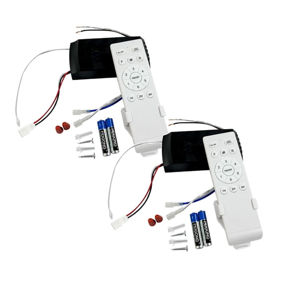 2Pack Universal Ceiling Fan Remote Replacement 6 Speed & Timing Remote Replacement For Ceiling Fan Light Electrical Tools Home Decor