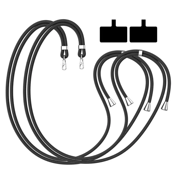 2Pack Universal Fit Cell Phone Lanyard, Adjustable Crossbody Necklace Hands-Free