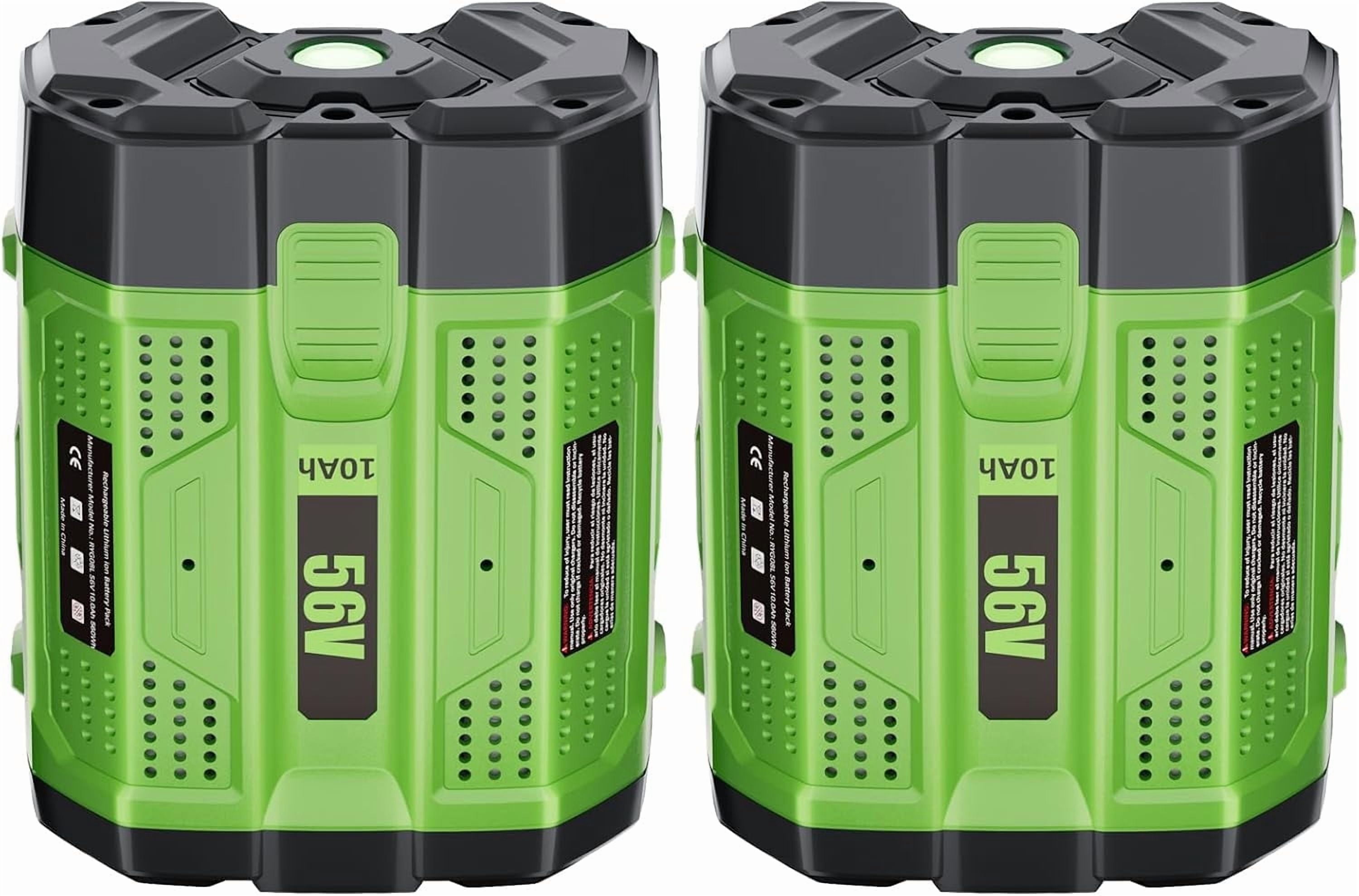 2Pack Upgraded 10.0Ah 56 Volt for EGO Battery High Capacity 56V 10Ah BA5600T BA1400T BA4200T BA2240 BA2800 BA1120 BA2800T Compatible with EGO All Power Tool